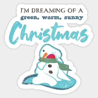 A Green Christmas Sticker